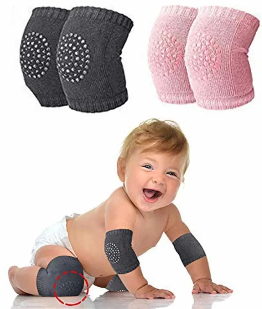 3 Pairs Anti-slip baby knee pads, unisex knee pads for babies, toddlers, Baby Knee Protector 3 Pairs