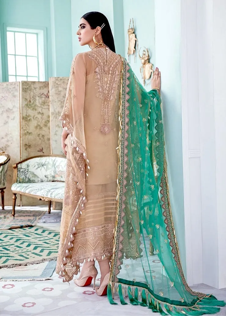 Afrozeh La Fuchsia Luxury Chiffon Collection ‘21 – Candle Light