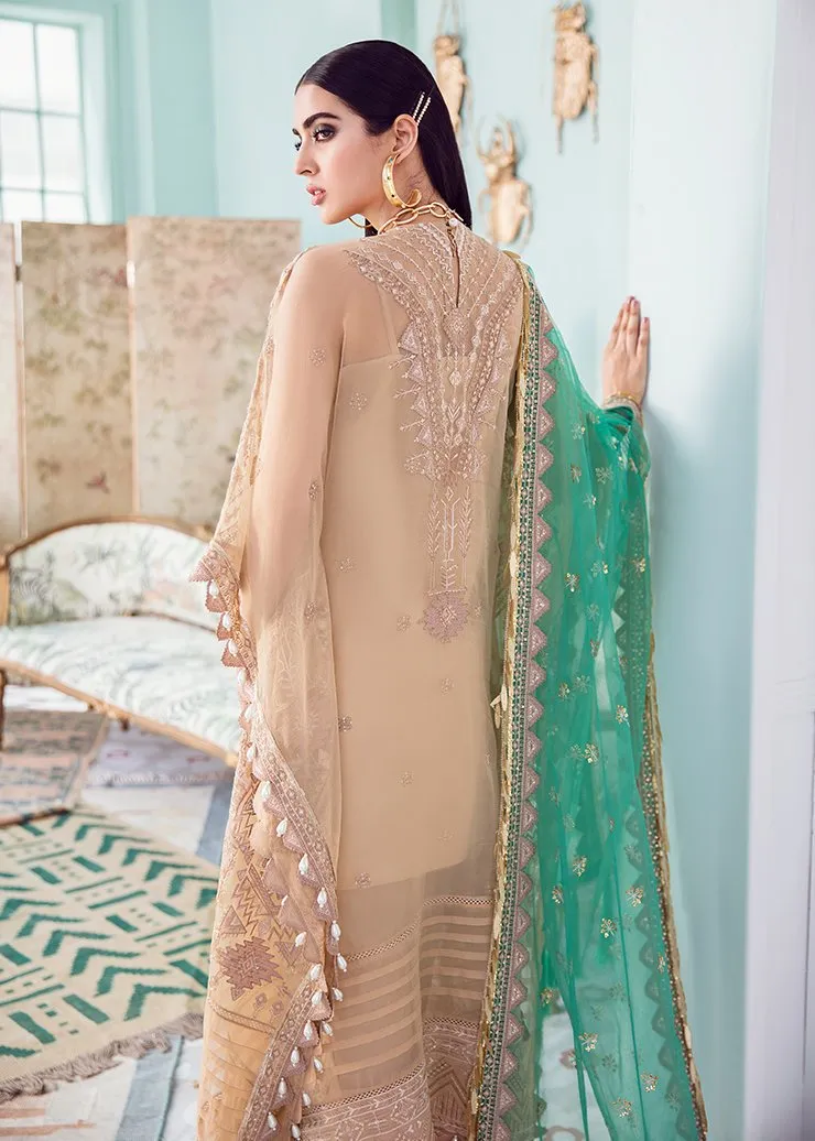 Afrozeh La Fuchsia Luxury Chiffon Collection ‘21 – Candle Light