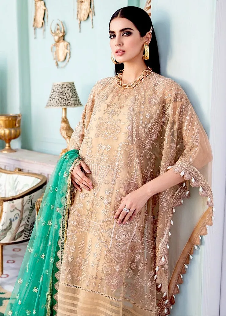 Afrozeh La Fuchsia Luxury Chiffon Collection ‘21 – Candle Light