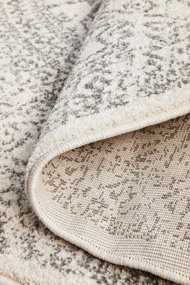 Apadana  Jasper  Silver Round Rug