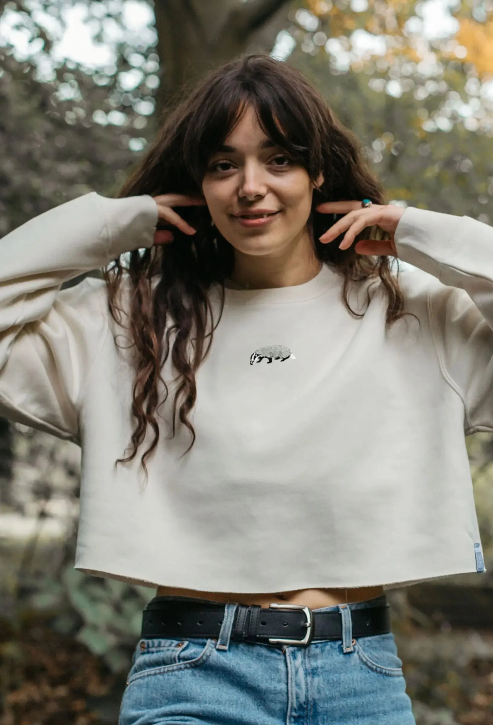 badger unisex cropped sweatshirt