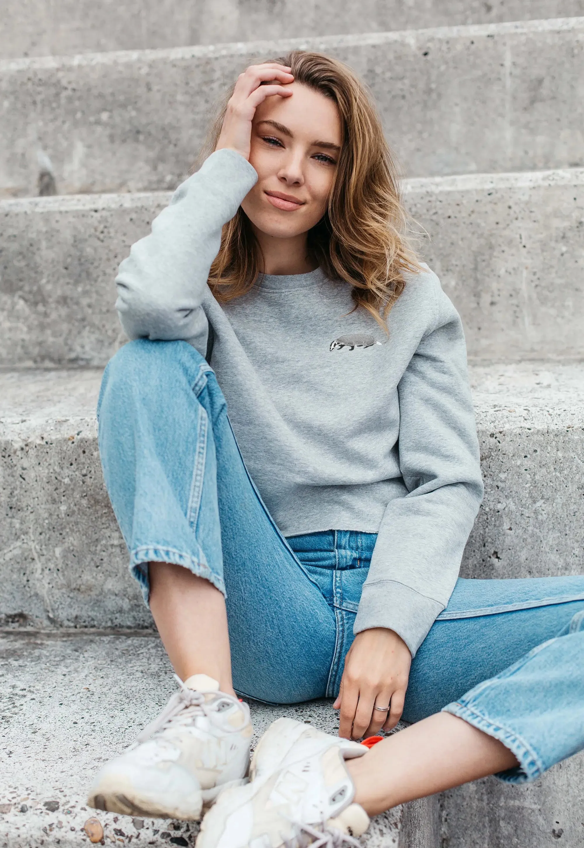 badger unisex cropped sweatshirt