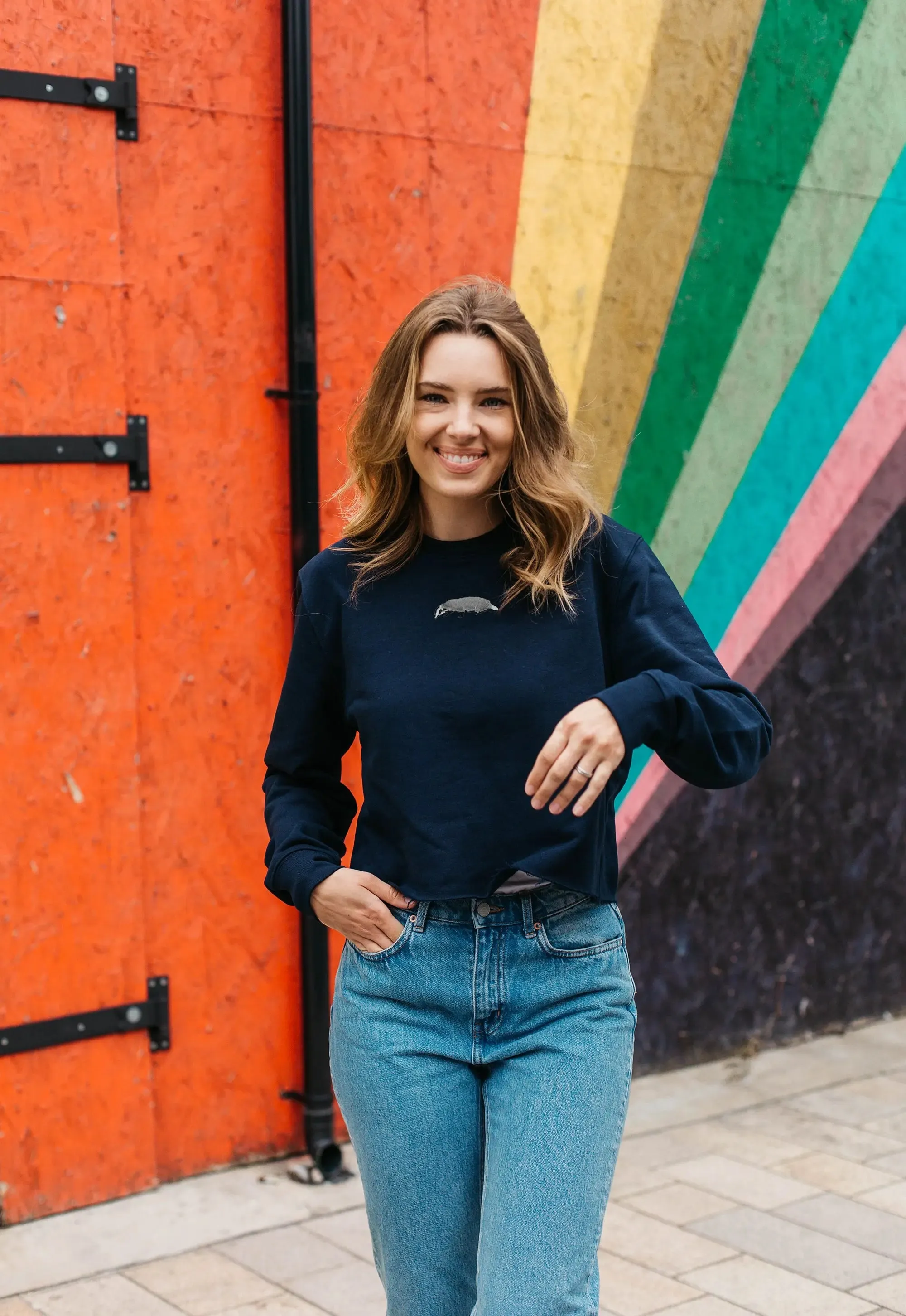 badger unisex cropped sweatshirt