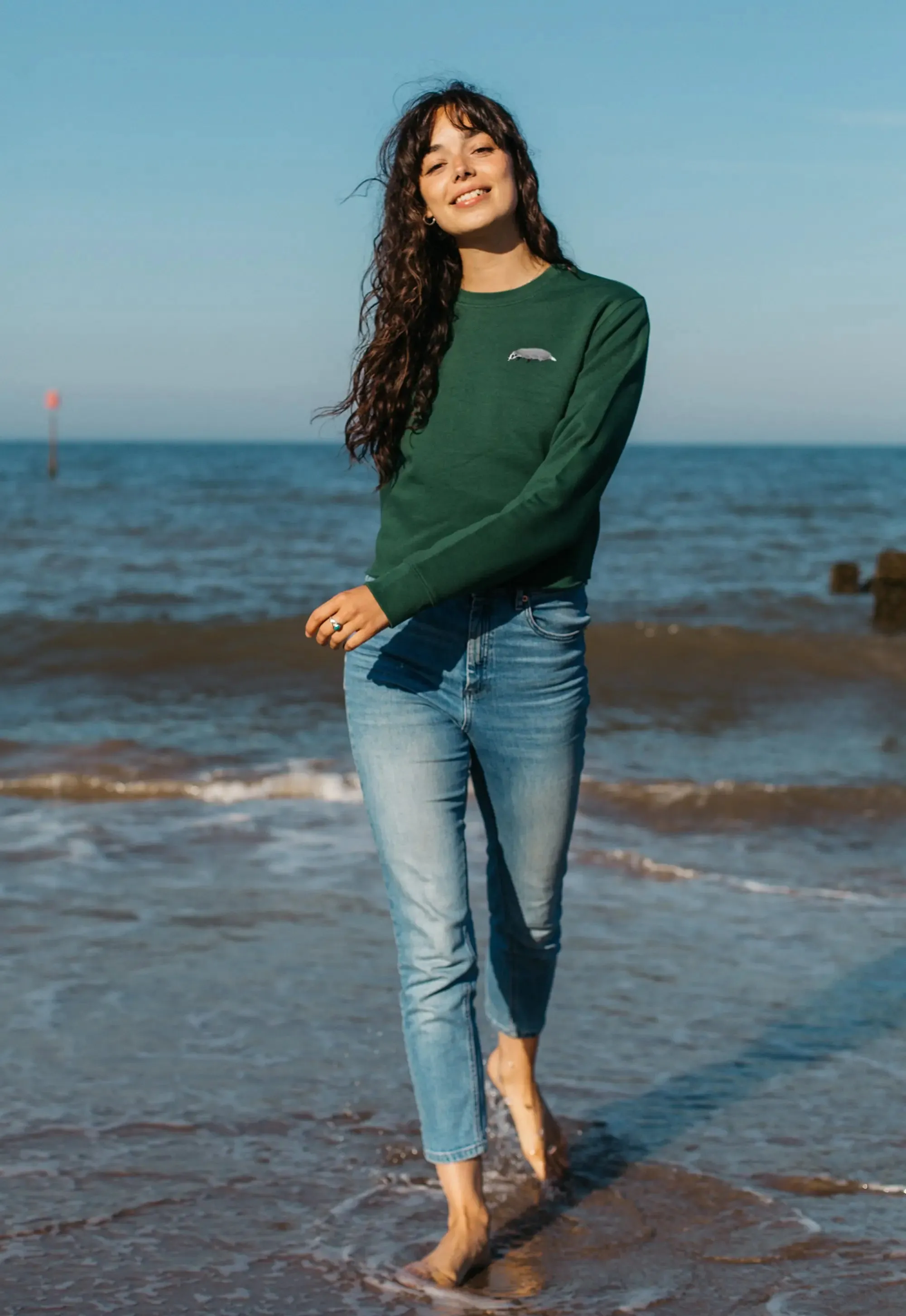 badger unisex cropped sweatshirt