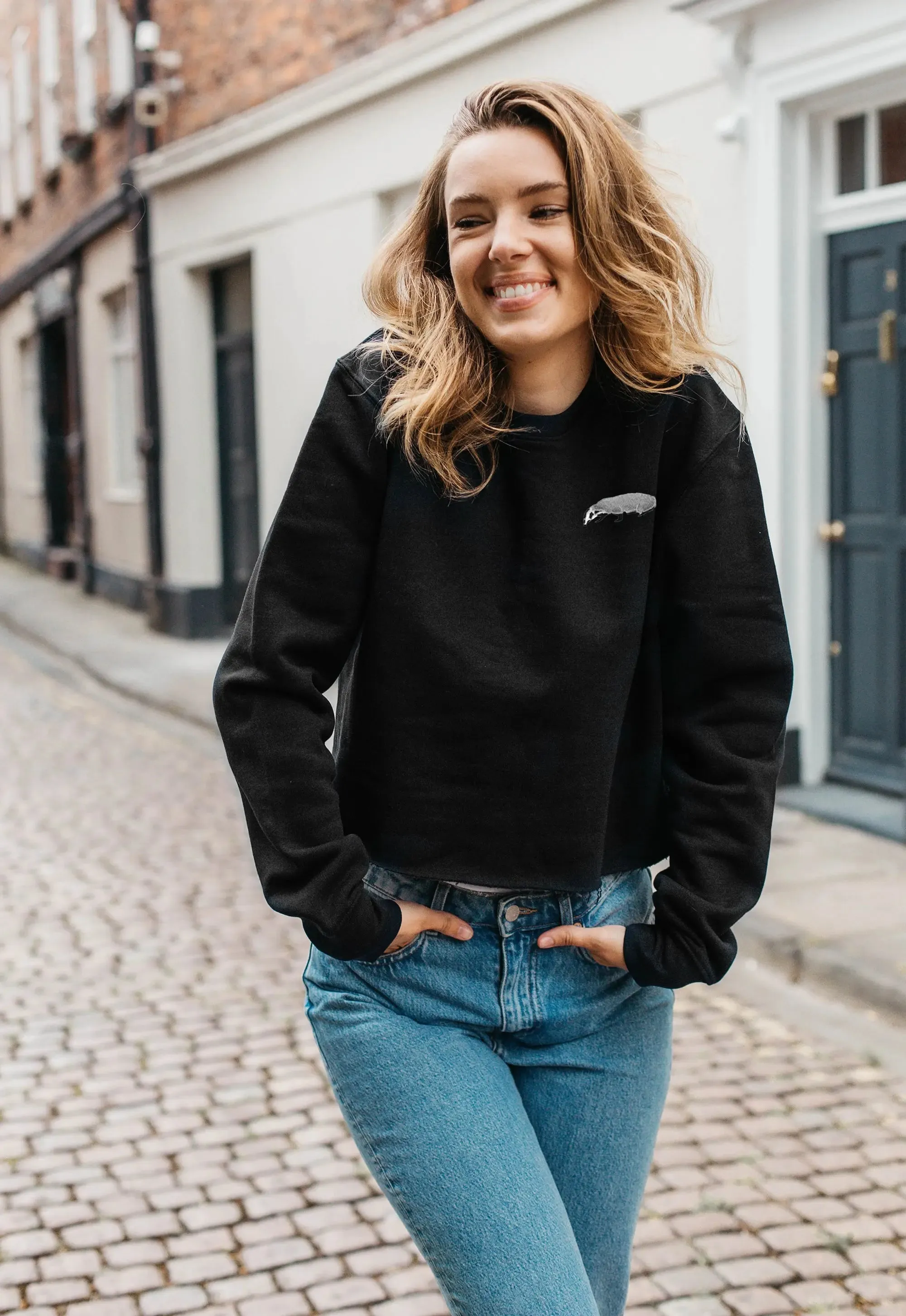badger unisex cropped sweatshirt