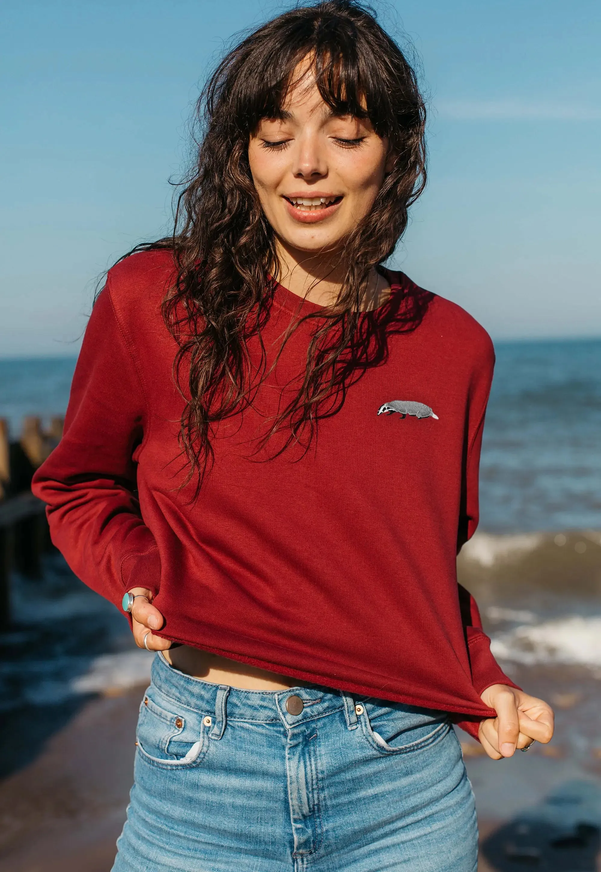 badger unisex cropped sweatshirt