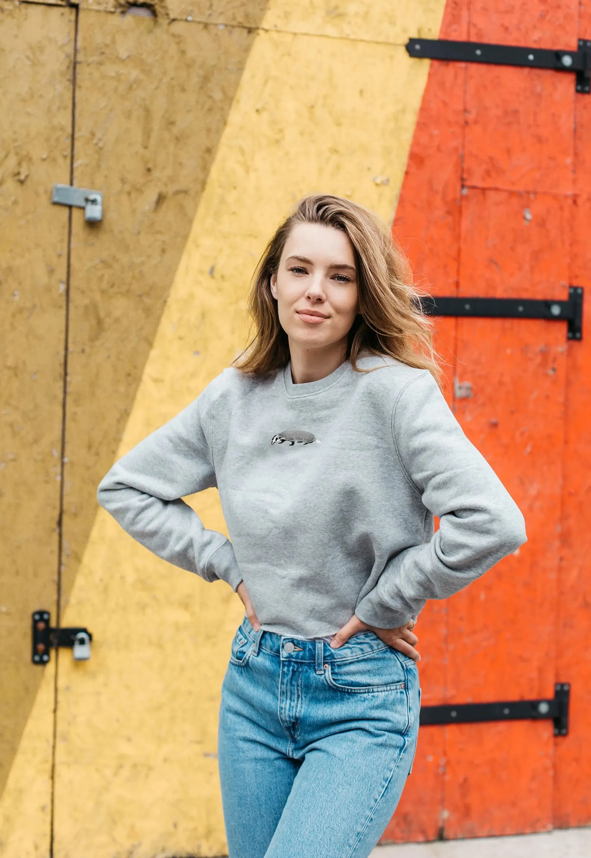 badger unisex cropped sweatshirt