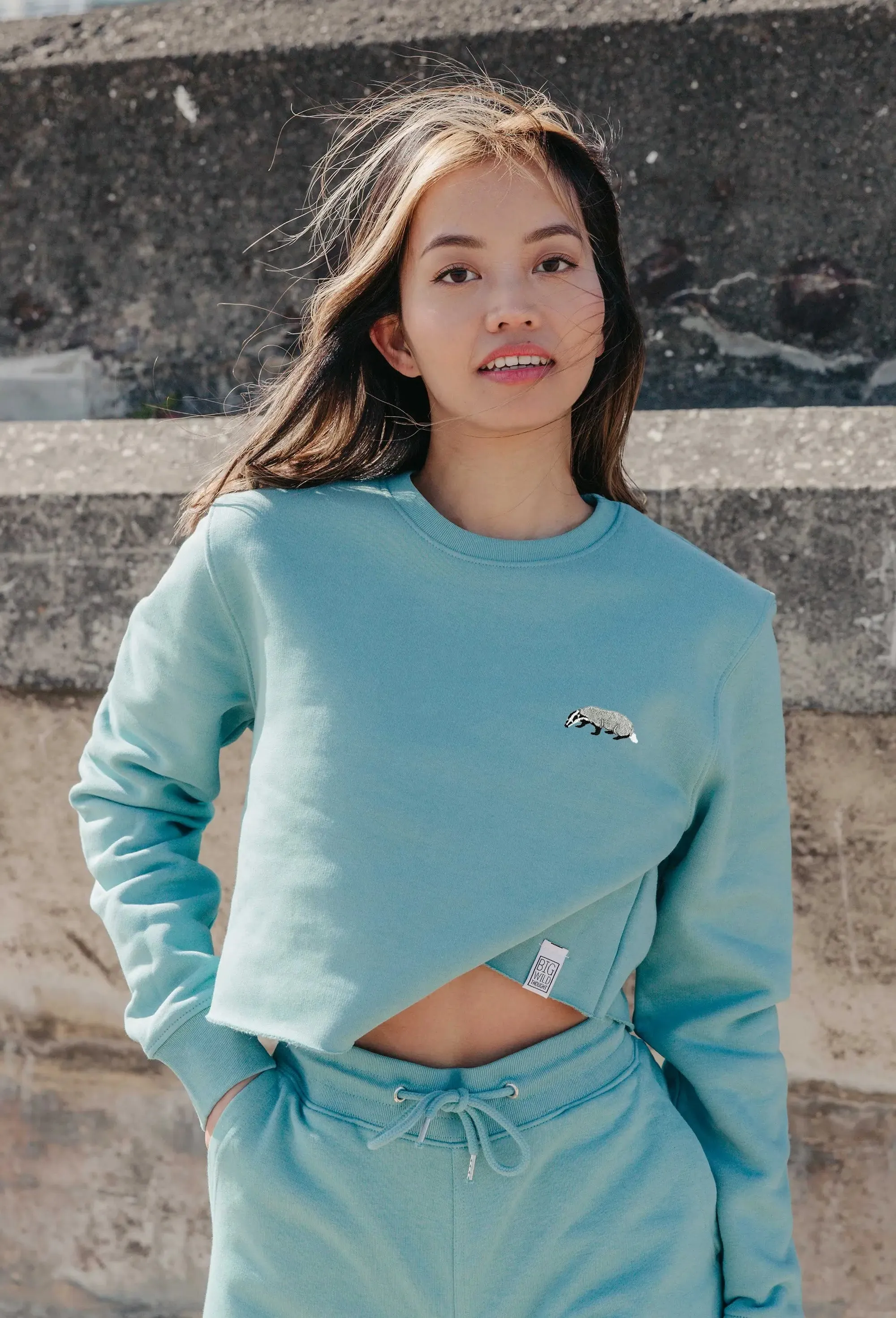 badger unisex cropped sweatshirt