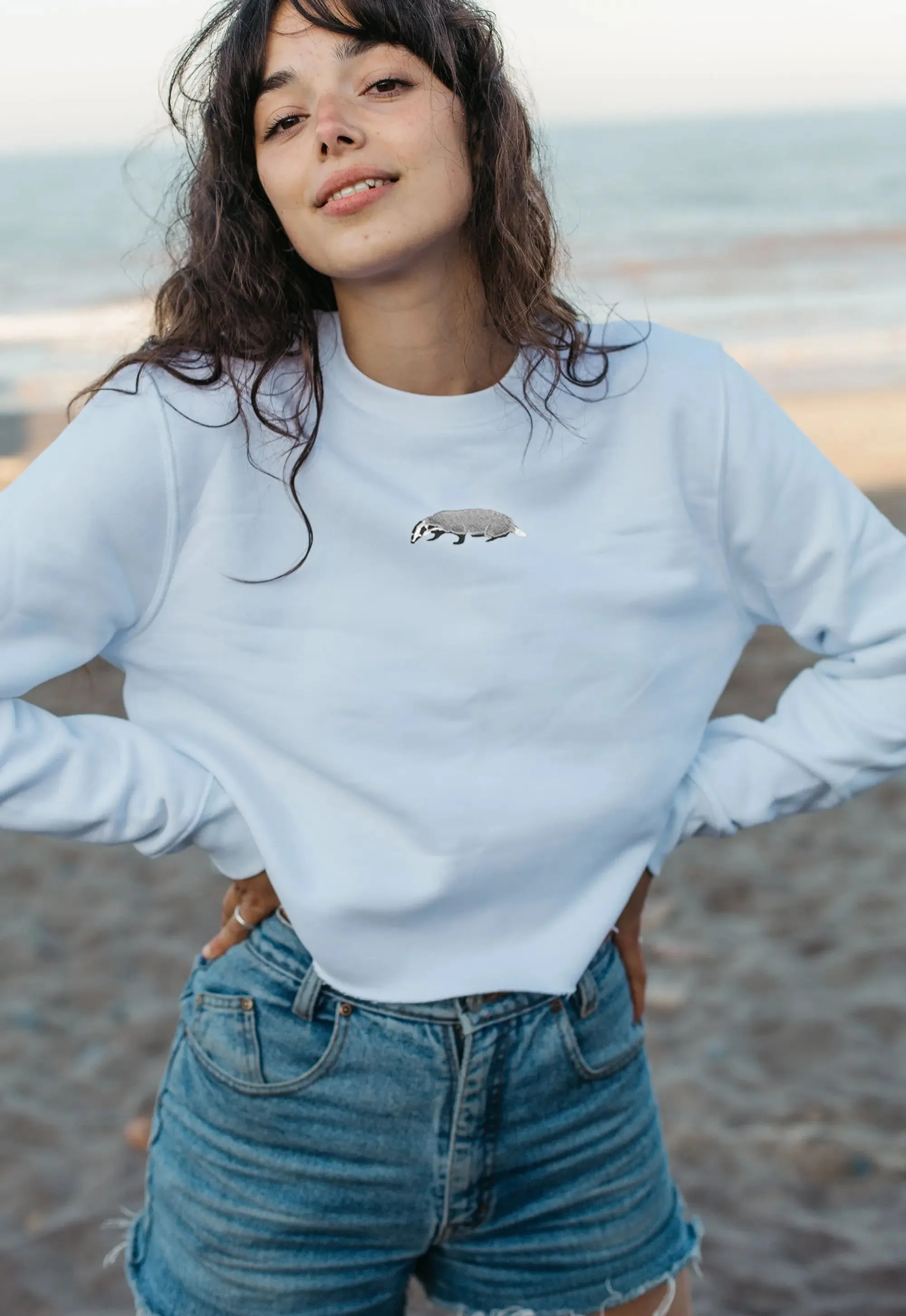 badger unisex cropped sweatshirt