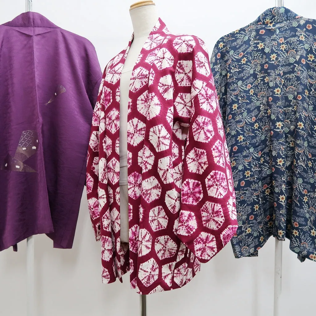 Bundle 15pcs Silk Haori Jacket Wholesale Bulk Free Shipping #573