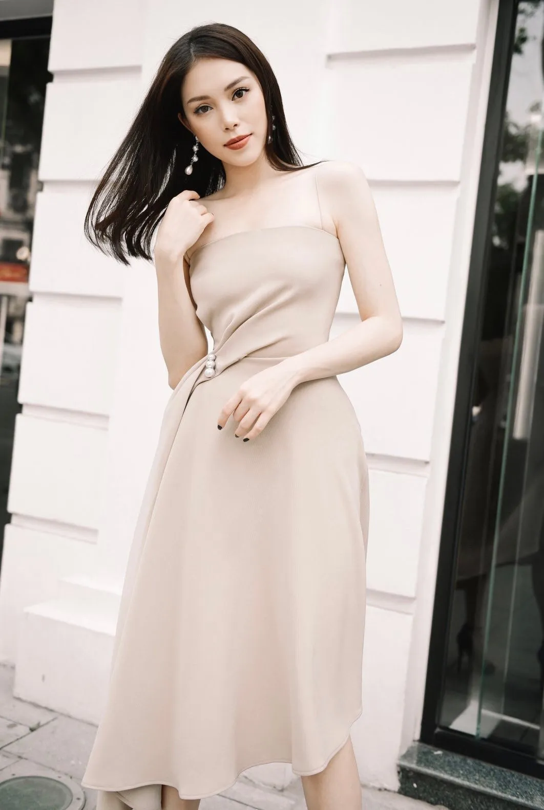 CAMILLE Crepe Dress
