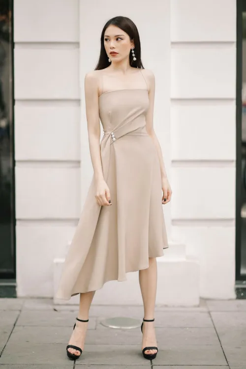 CAMILLE Crepe Dress