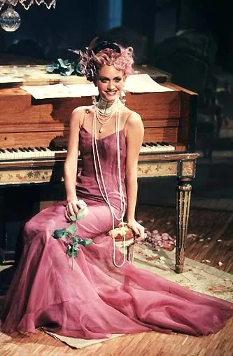 Christian Dior by John Galliano Vintage SS 1998 'In a Boudoir Mood' Spectacular Dusty Lavender Silk Damask Satin Chiffon Trained Evening Gown
