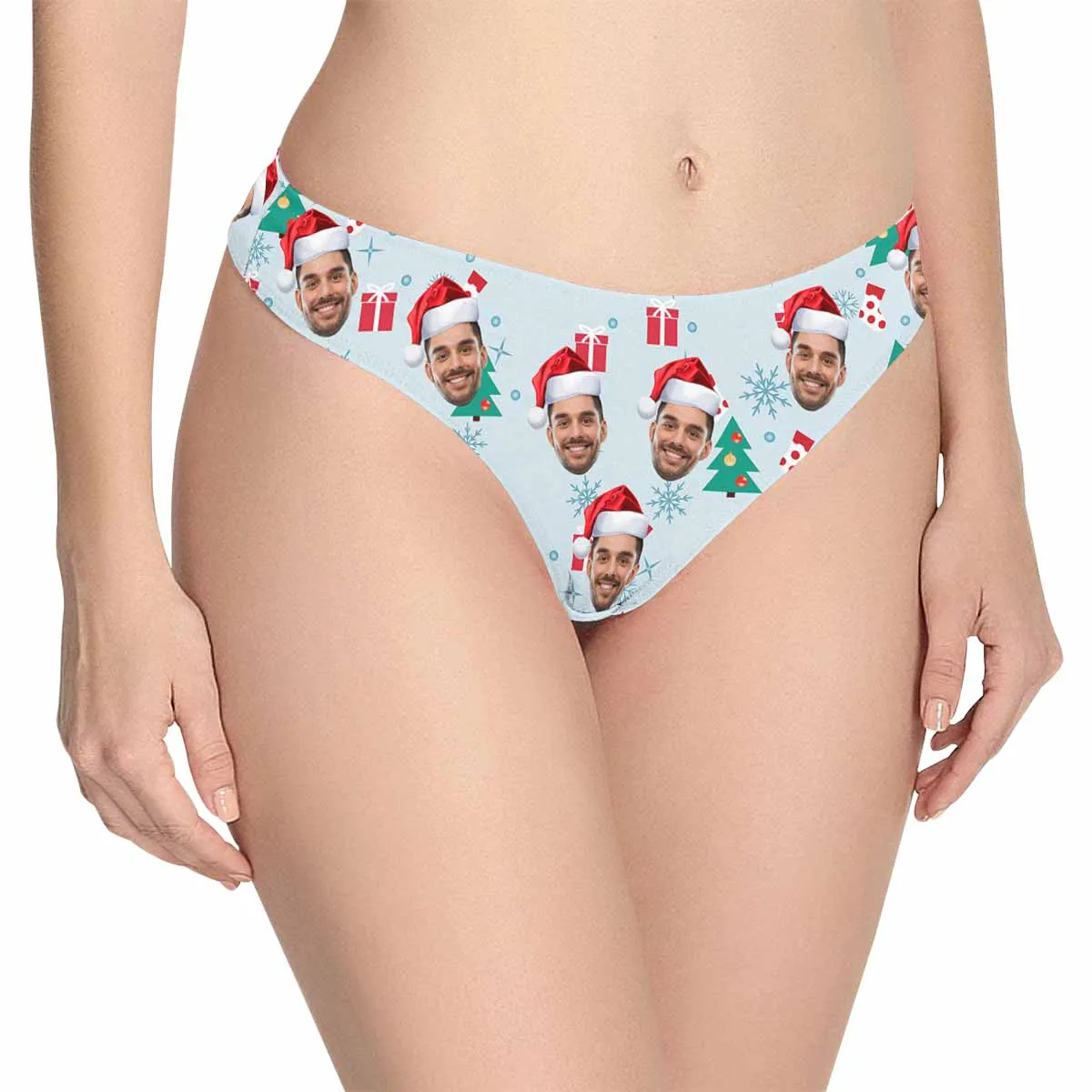 Custom Face Underwear for Womens Personalized Tree Gift Women's Classic Thongs Gift For Her