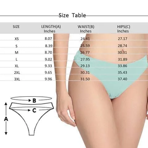 Custom Face Underwear for Womens Personalized Tree Gift Women's Classic Thongs Gift For Her