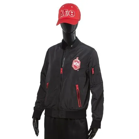 Delta Sigma Theta Satin Bomber Jacket