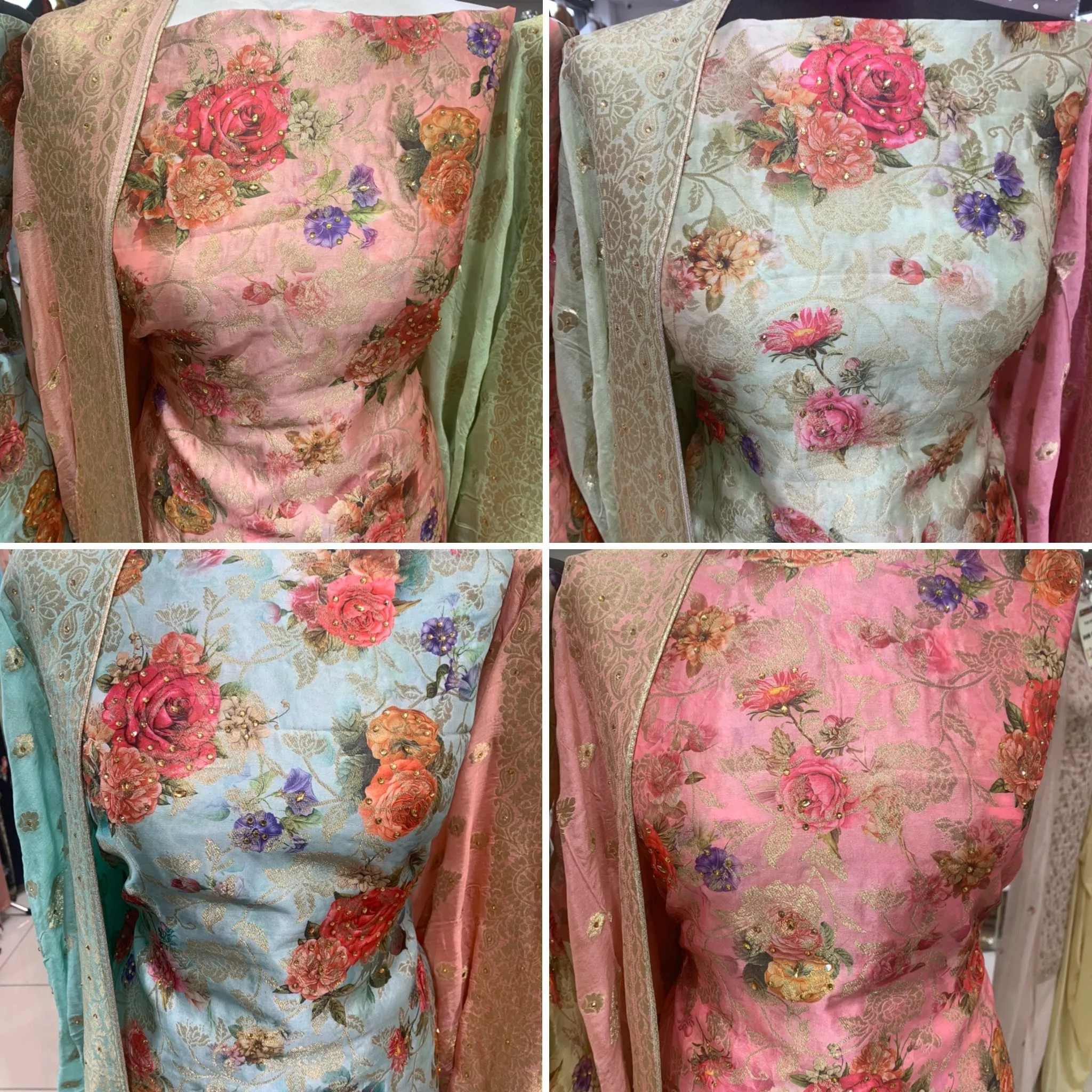 Digital Print Raw Silk