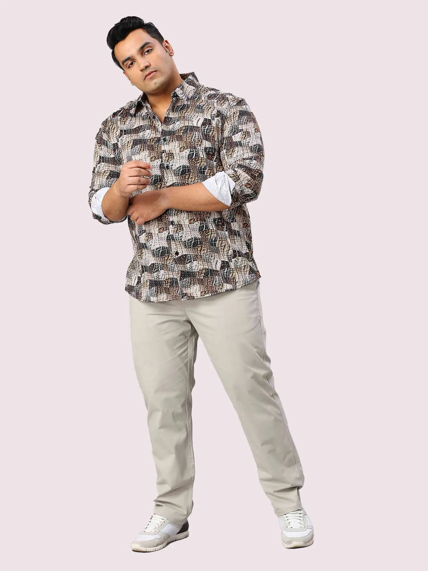 Dune Digital Printed Full Sleeve Shirt Men's Plus Size