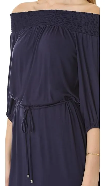Ella Moss Womens Essential Bella Off The Shoulder Dress, Black, Size Small