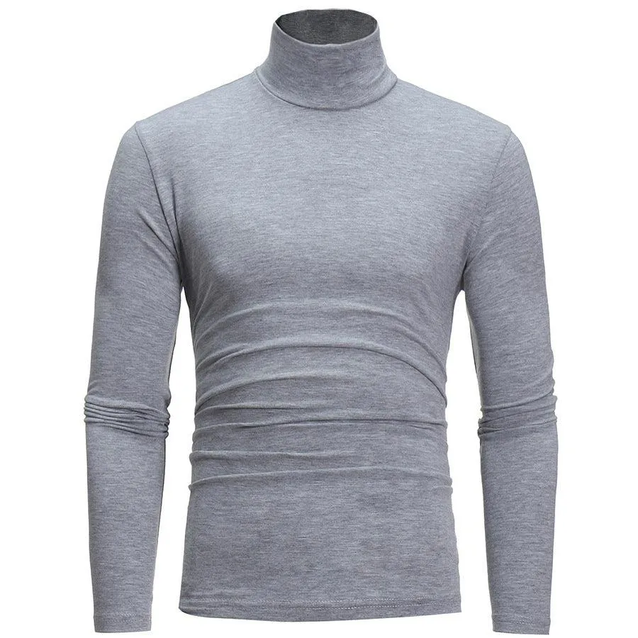 Fall New Mens knitting shirt slim fit
