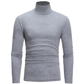 Fall New Mens knitting shirt slim fit