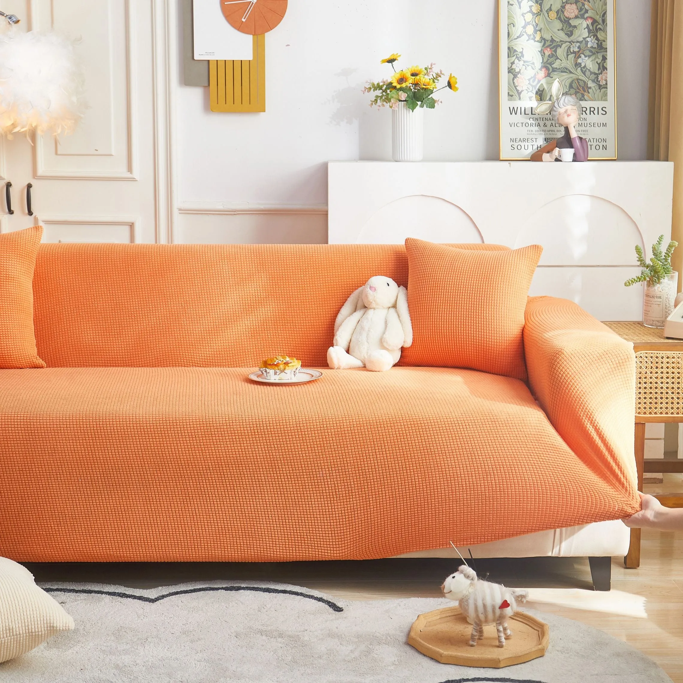 Four-Season Stretchable Full Sofa Cover - Universal Fit