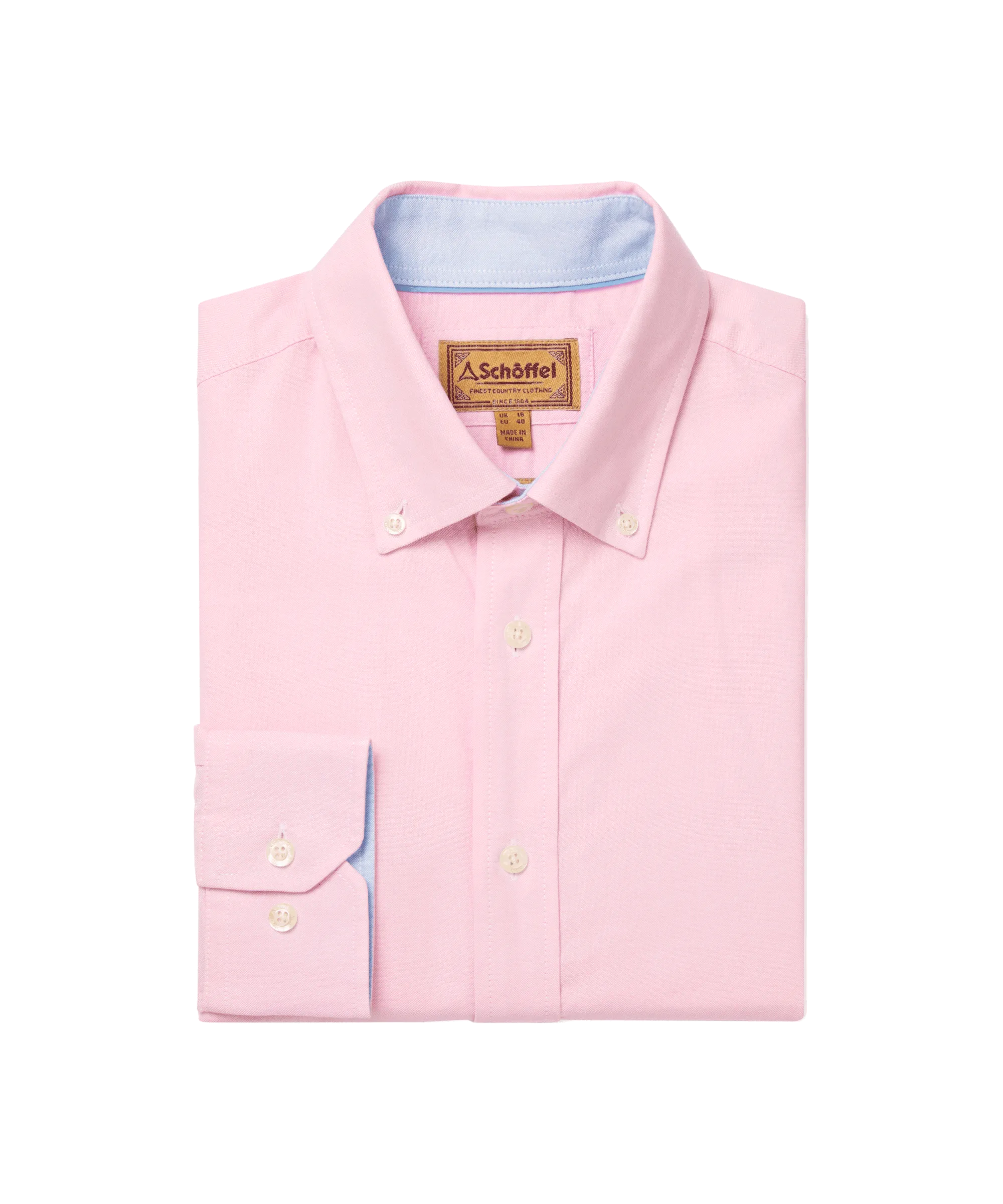 Holt Soft Oxford Tailored Shirt - Light Pink