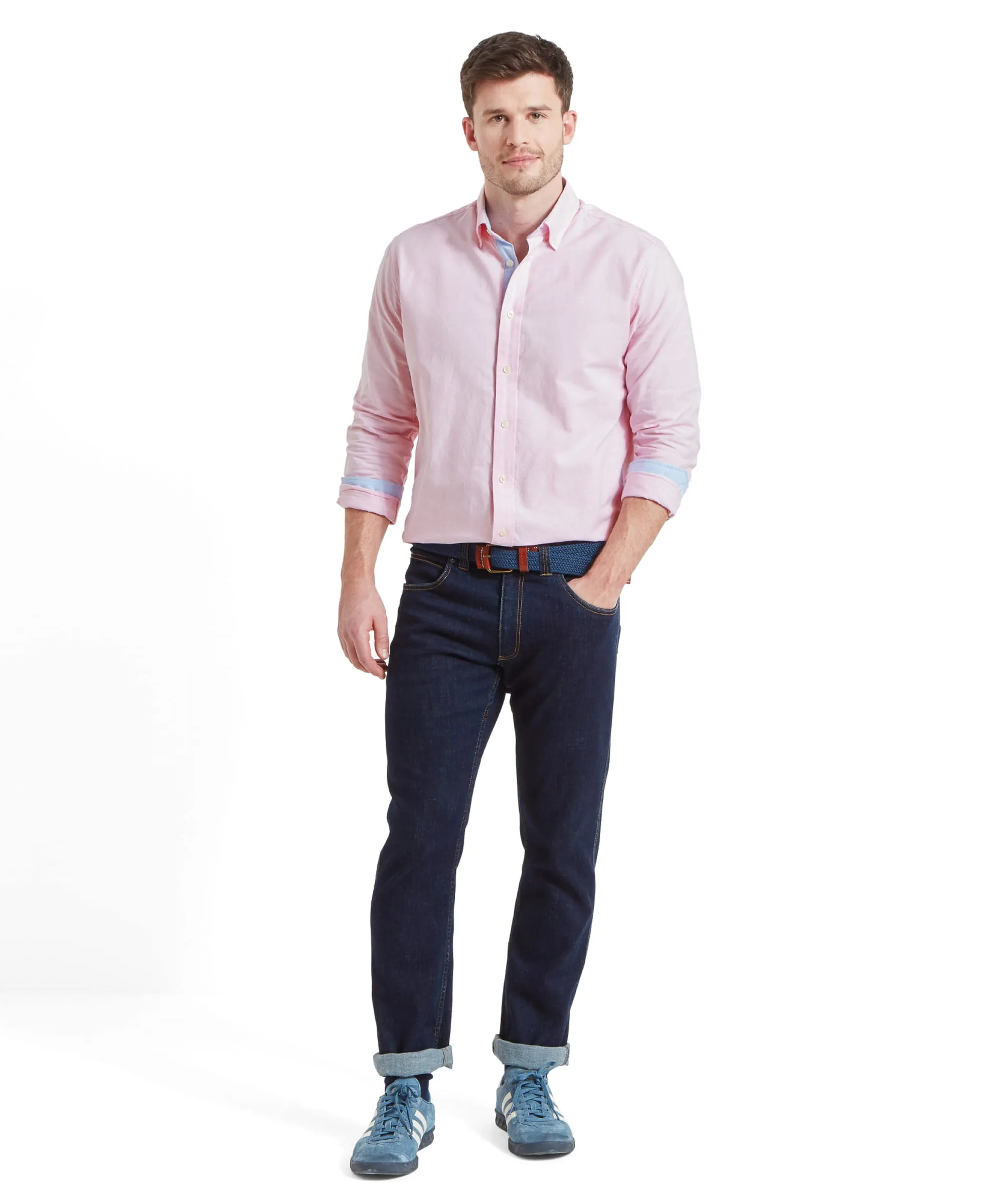 Holt Soft Oxford Tailored Shirt - Light Pink