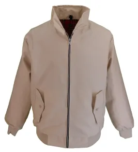 Ikon Original Mens Stone Retro Mod Classic Harrington Jacket