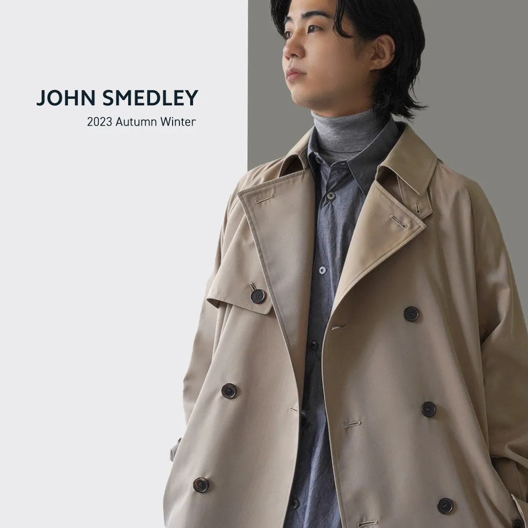 JOHN SMEDLEY / Merino Wool 24 Gauge Crew Neck Knit