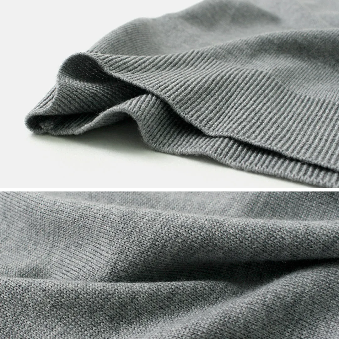 JOHN SMEDLEY / Merino Wool 24 Gauge Crew Neck Knit
