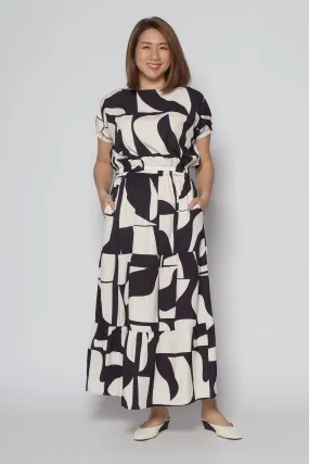 Jolin 2 in 1 Skirt Set in Mono Art
