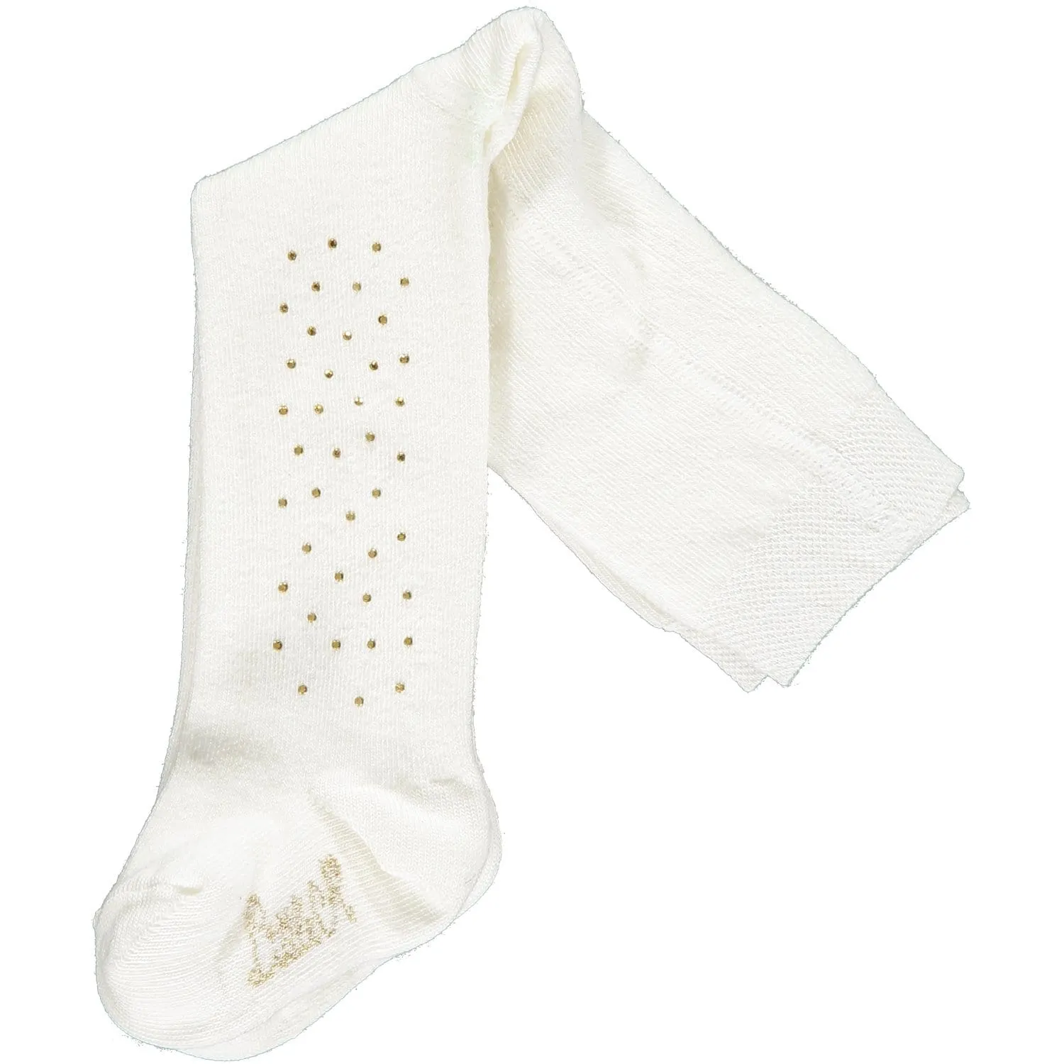 LITTLE A - Sparkle Tights - White