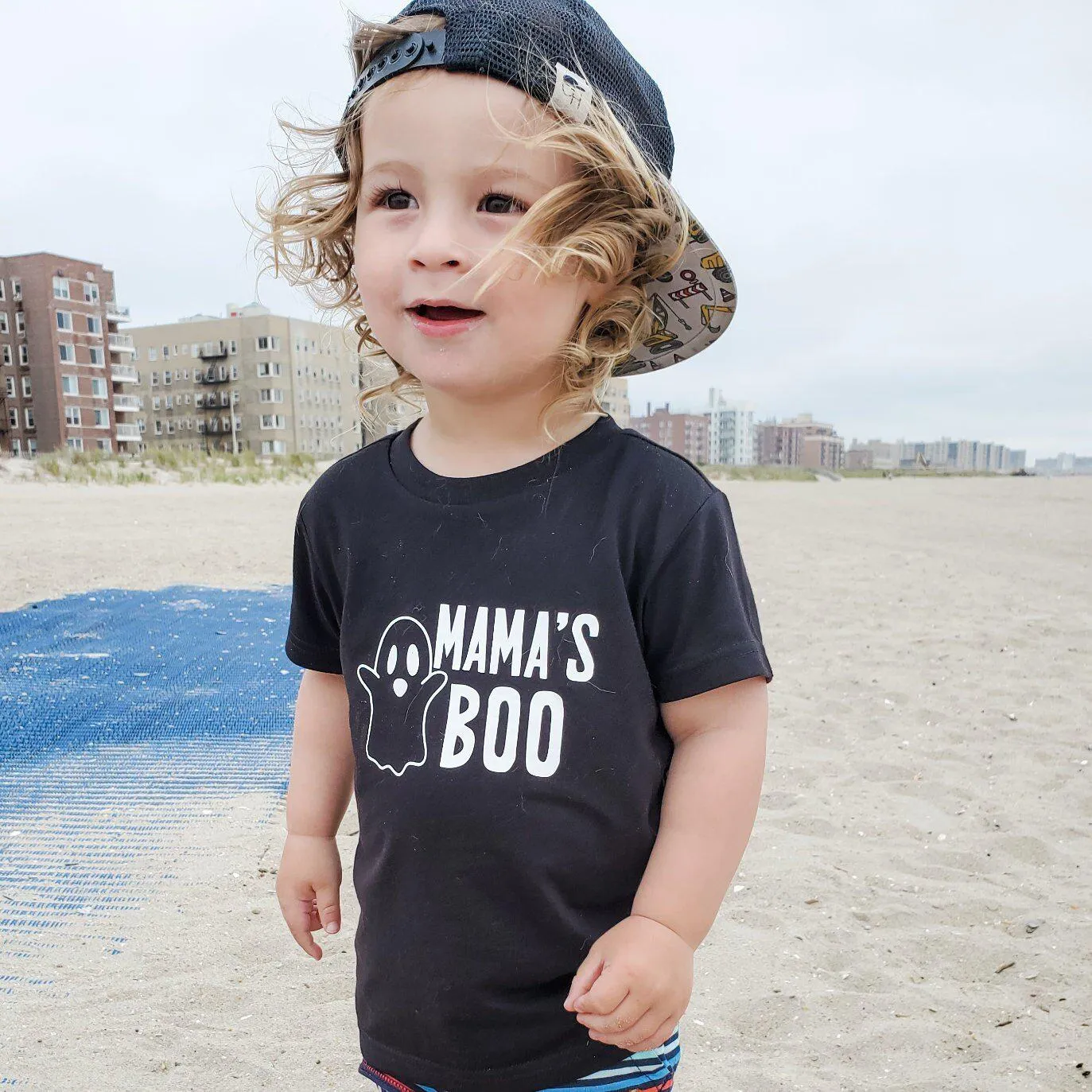 Mama's Boo or Daddy's Ghoul Halloween T-Shirt for Kids by Salt and Sparkle
