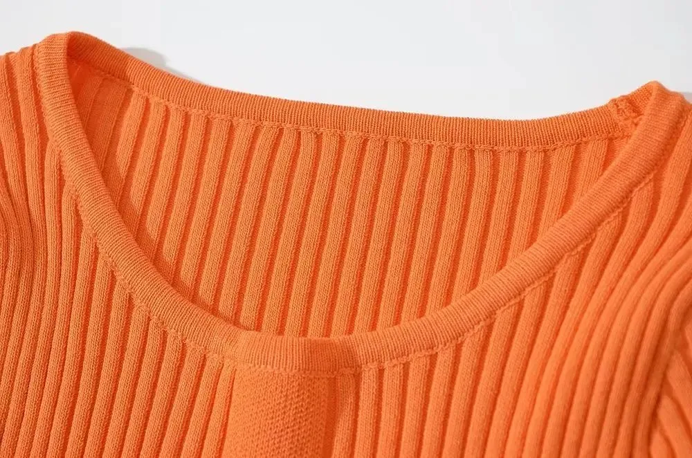 Pre Order:  Ribbed Stretchable Knit Bodysuit