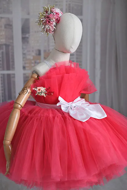 "New in town" Pink Petal  Length Dress ( 5 year- 6 year)