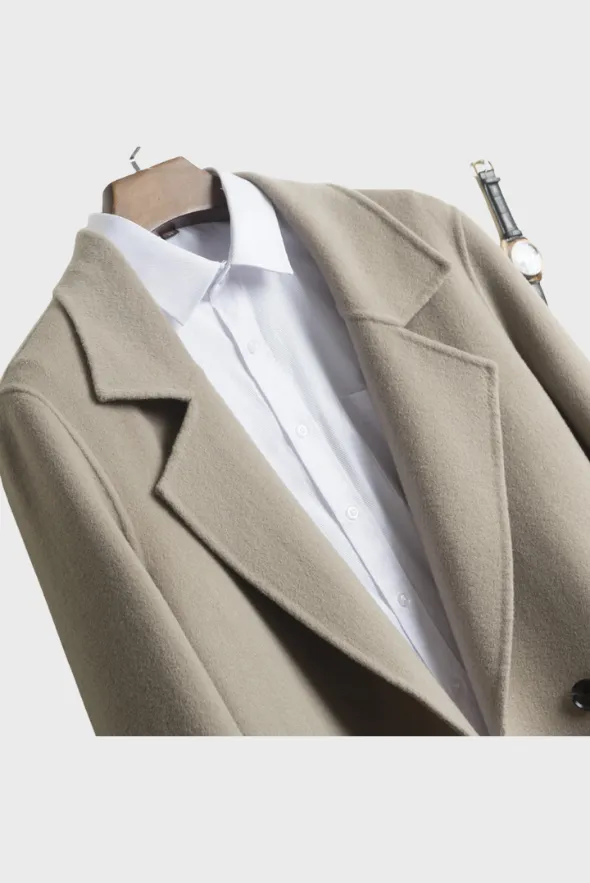 Royal Single-Breasted Merino Overcoat