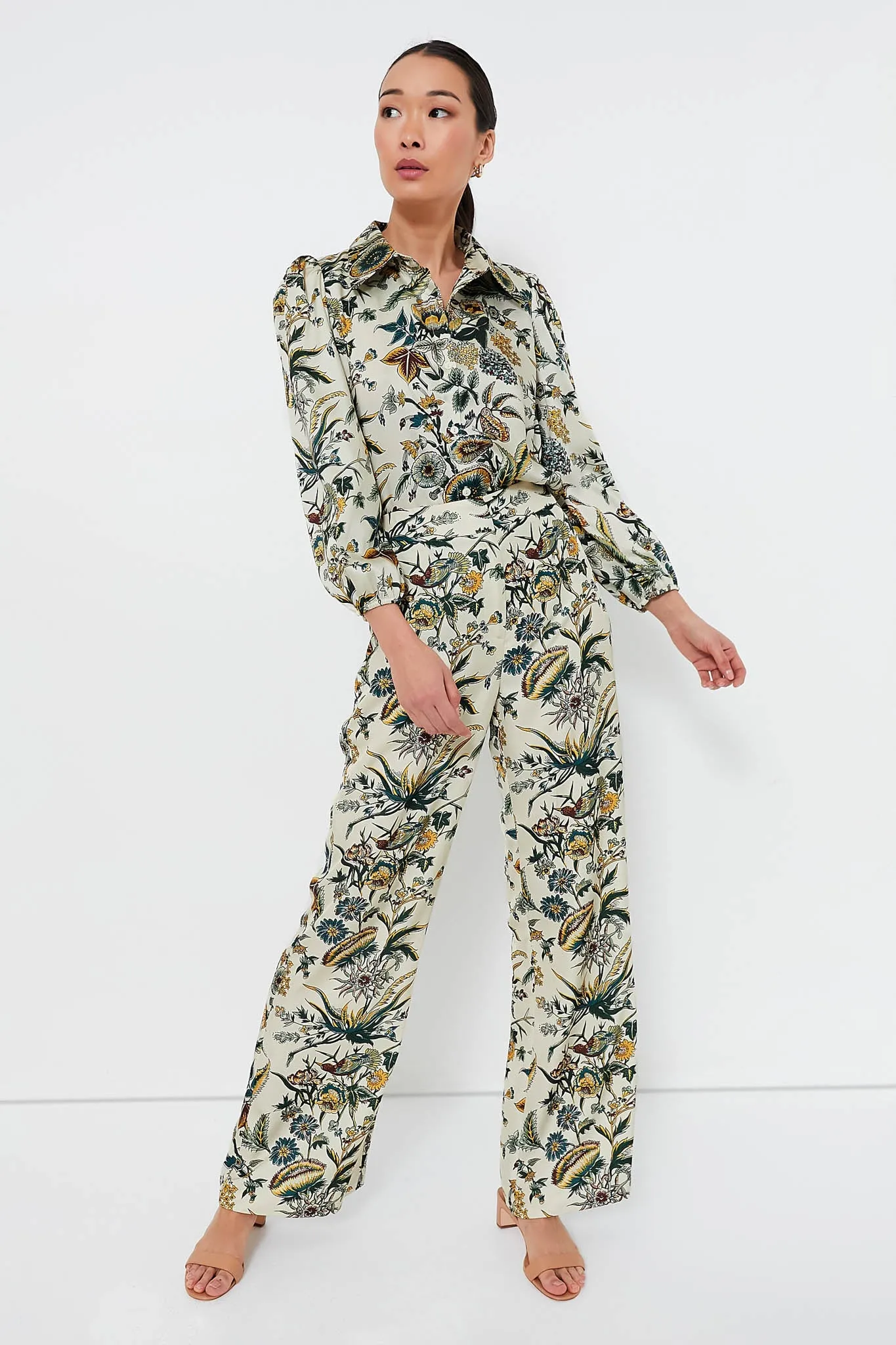Sharp Floral Erin Pants