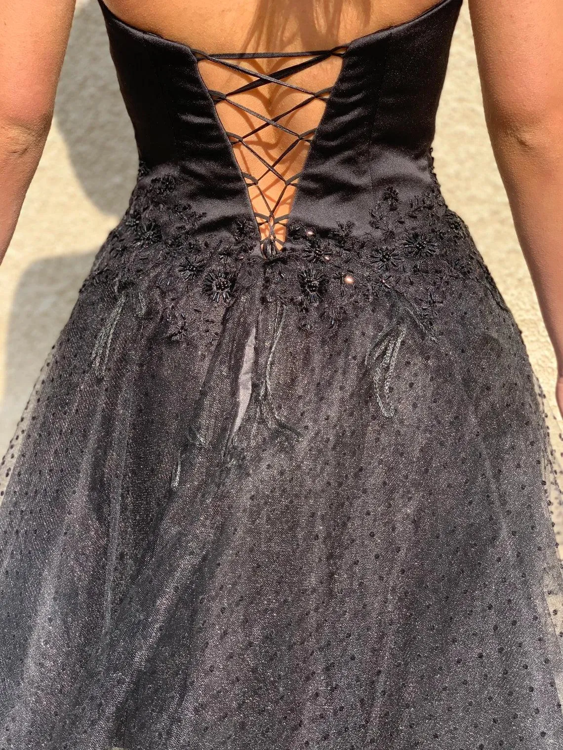 Short Black Wedding Dress