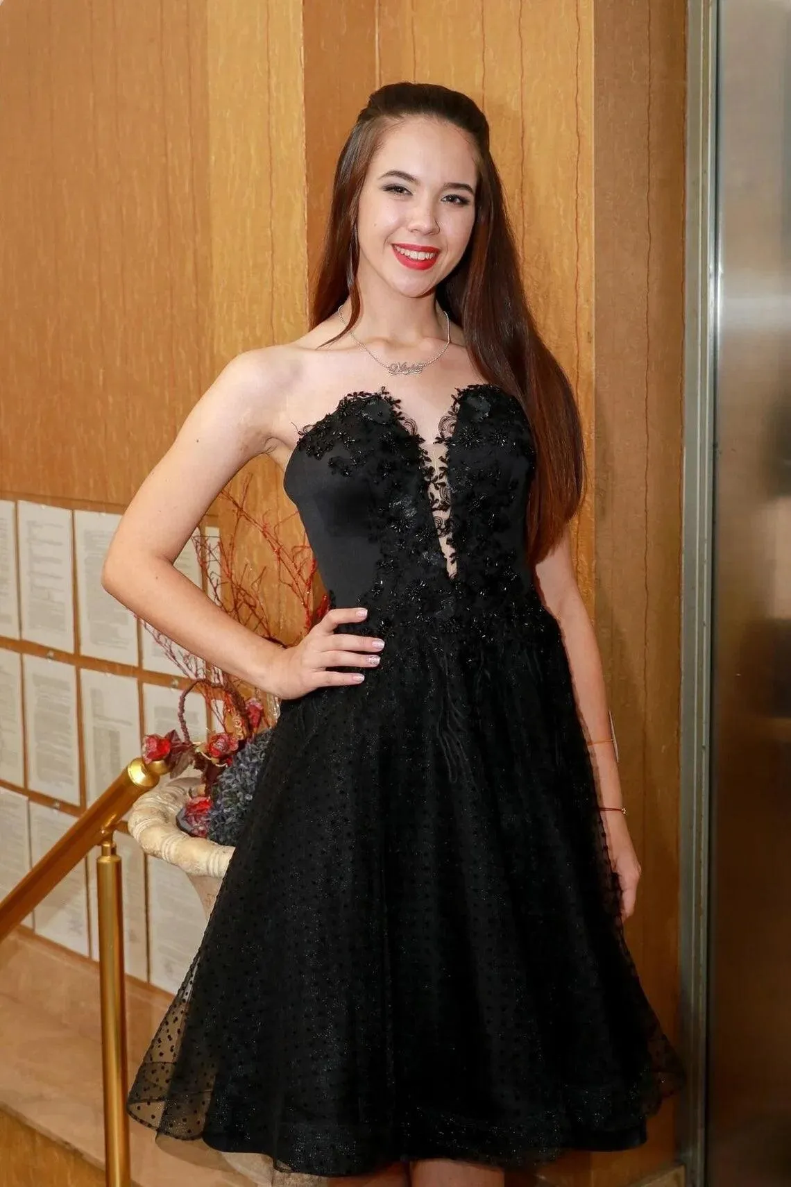 Short Black Wedding Dress