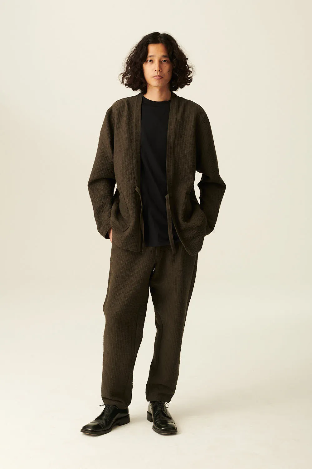 SIGMUND DARK JACQUARD - DARK GREEN