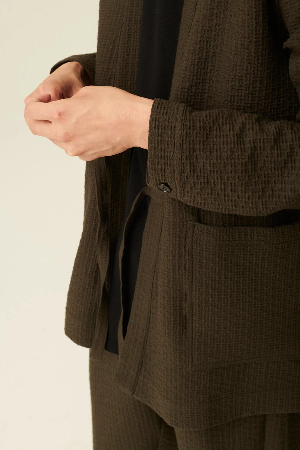 SIGMUND DARK JACQUARD - DARK GREEN