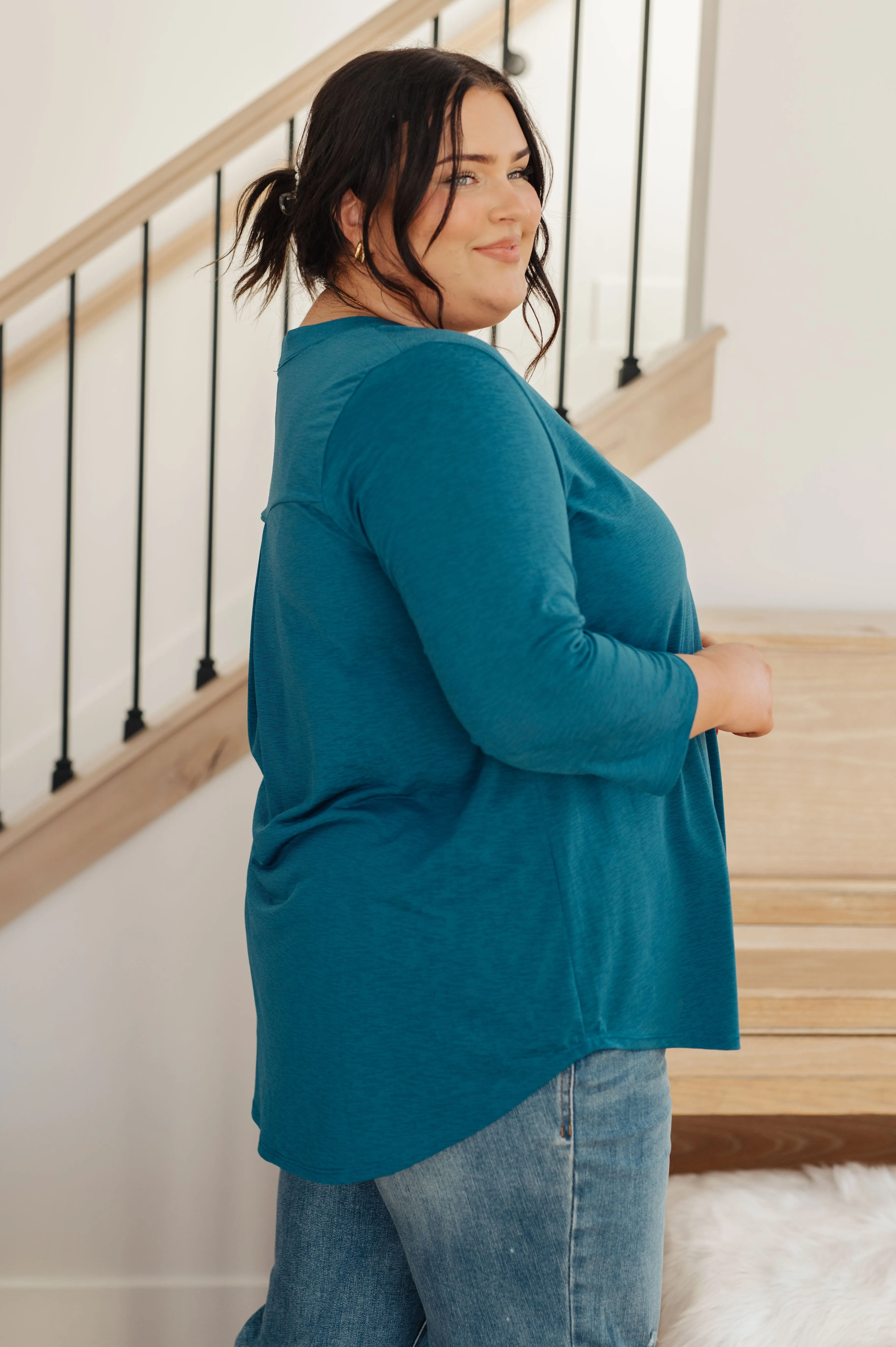 So Outstanding Top in Teal - Sew In Love