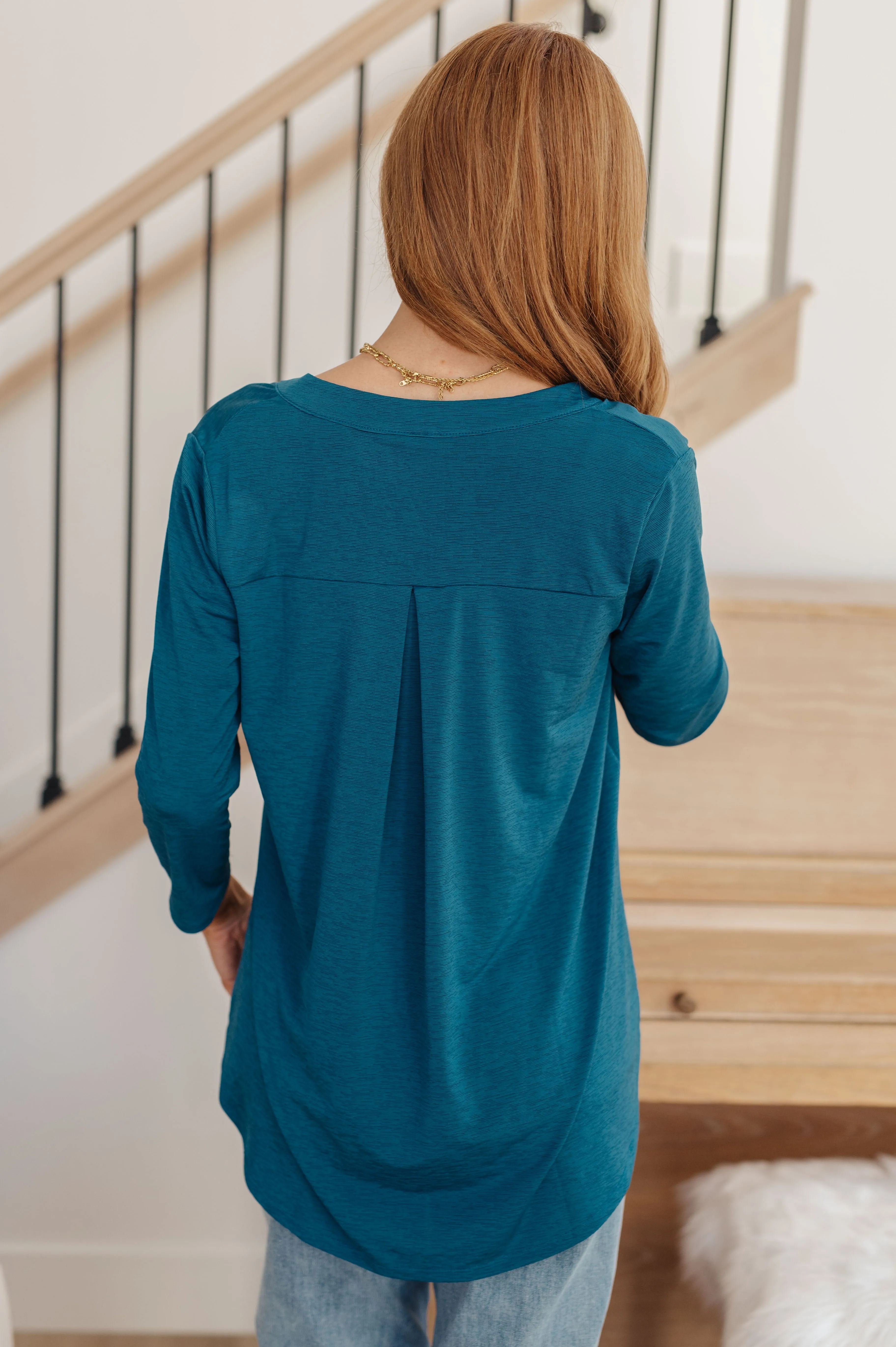 So Outstanding Top in Teal - Sew In Love