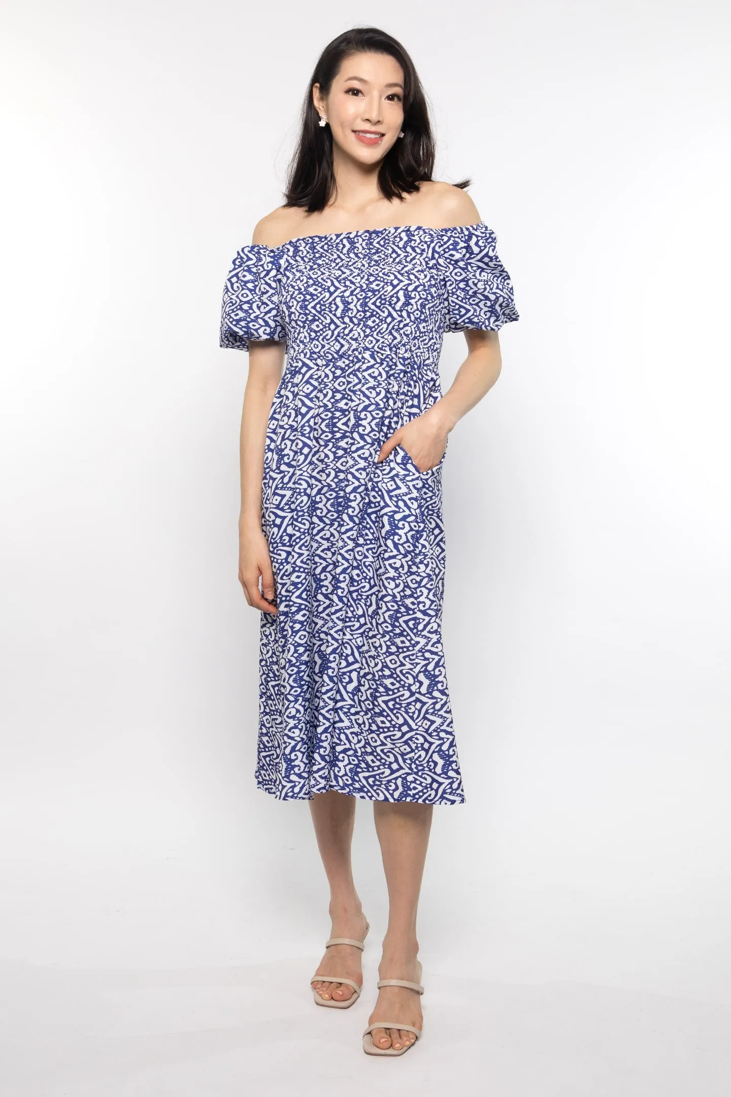 Sora Dress in Blue Paradise