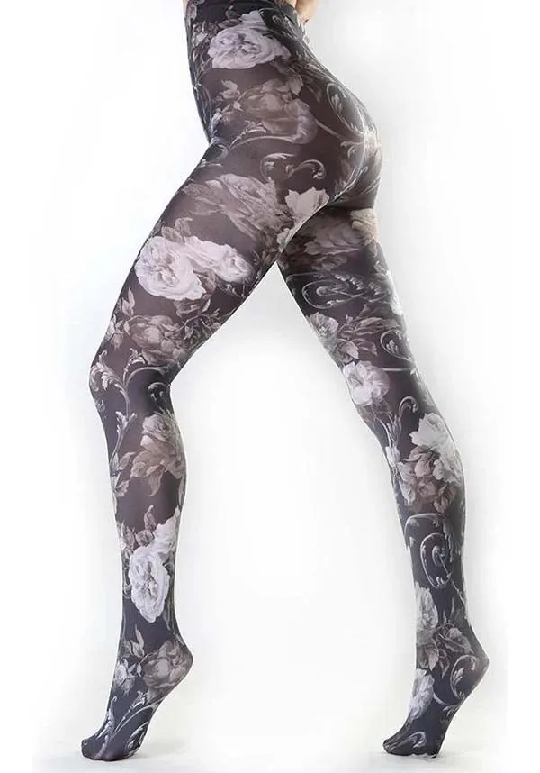 Twilight Printed [Black/White] | TIGHTS